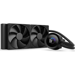 Cooler líquido para CPU NZXT Kraken Plus 240 AIO com 2 ventiladores F120P, preto