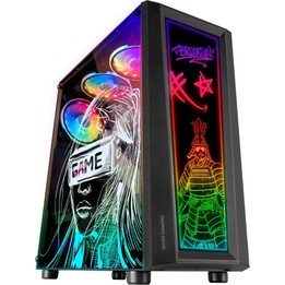 Tour PC Mars Gaming MC-ART FRGB en verre trempé USB 3.0 noir