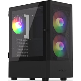 KRUX VAKO (KRX0132) Caixa preta com ventiladores RGB zoneados