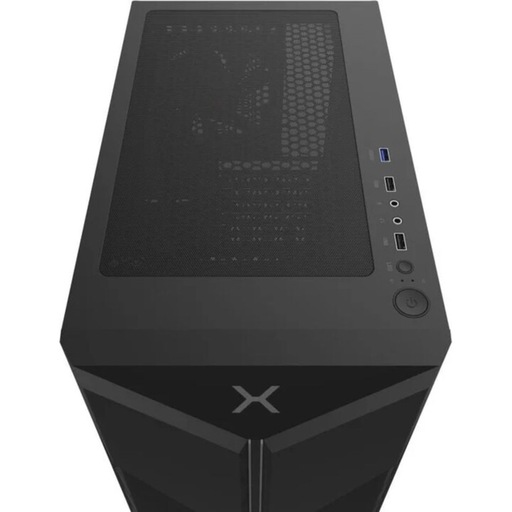 Krux Astral Gaming ATX Black PC Case with Tempered Glass Side Window
