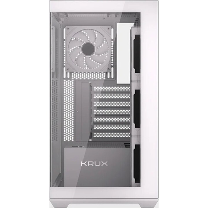 KRUX EXO PC Case (KRXD009) White Tempered Glass