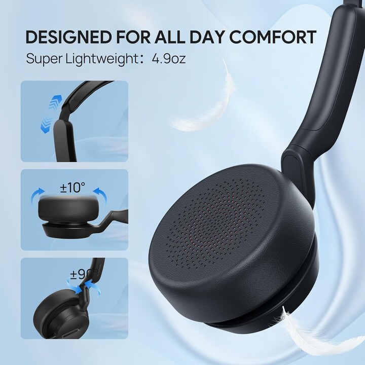 Yealink UH42 USB-A Auriculares con micrófono para PC Ordenador, auriculares con cable