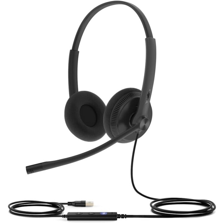 Yealink Telefonia UH34 Lite Dual UC - USB Headset, Noir