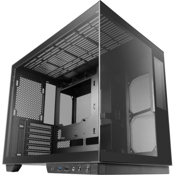 Custodia Tower per PC Mars Gaming MC-MIRAGE ATX con schermo LCD IPS da 7,2" e vetro temperato