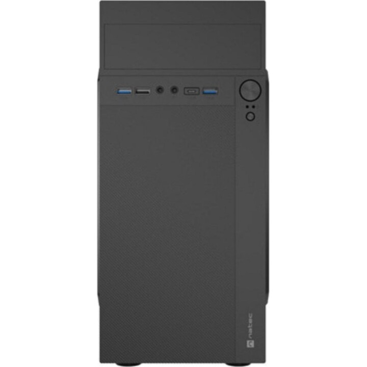 PC Tower PC Case NATEC Helix USB C Mini Tower Black micro ATX Mini-ITX Fan 80mm
