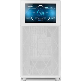 Caja Pc Nox Semitorre Hummer Bios pantalla LCD 8", Blanco