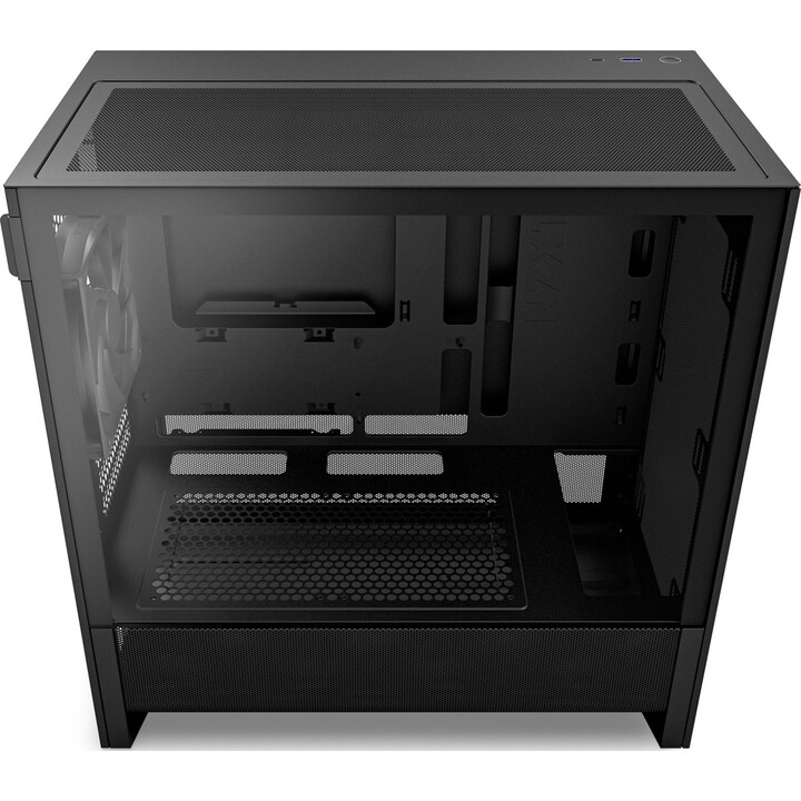 NZXT H3 Flow Black Tempered Glass PC Tower Micro ATX Mini-ITX Midi Tower