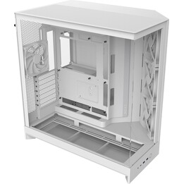 PC Torre NZXT H9 Flow Blanco Ventana Templada ATX EATX mATX Mini-ITX 4 Ventiladores Vidrio Templado