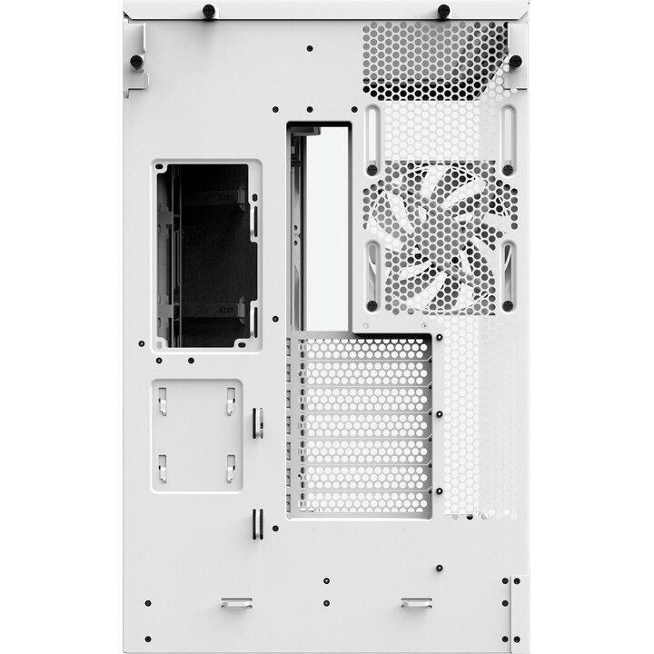 Torre de PC NZXT H9 Flow White com janela de vidro temperado para ATX, EATX, mATX e Mini-ITX (4 ventiladores)