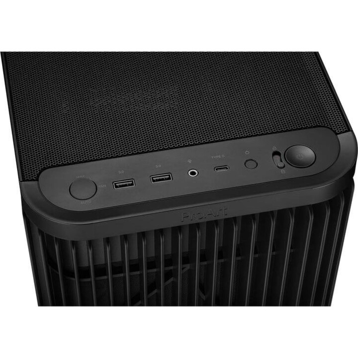 Case per computer tower Asus ProArt PA401 ATX con pannello a rete e flusso d'aria ottimizzato