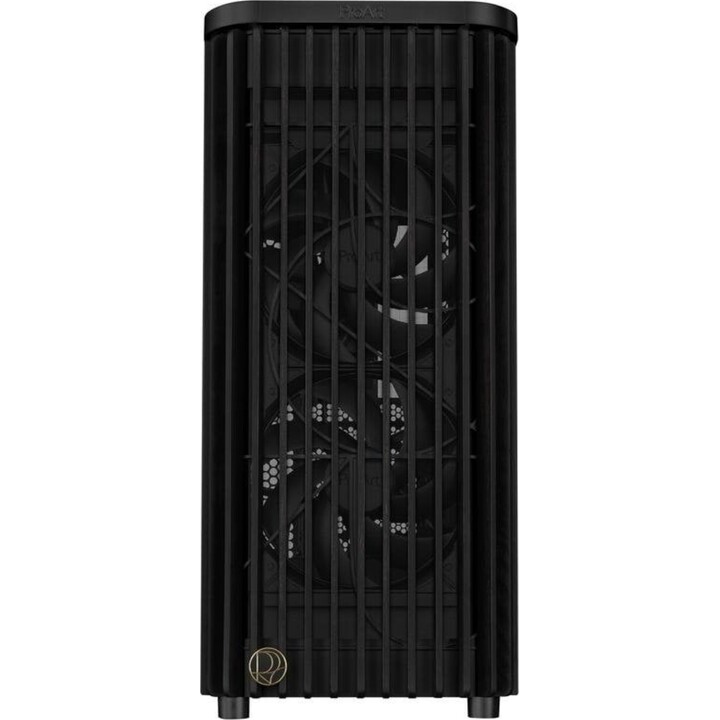 ASUS ProArt PA401 ATX case with mesh panel, wood finish, USB-C port