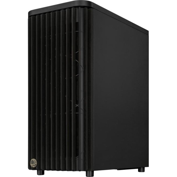 ASUS ProArt PA401 ATX case with mesh panel, wood finish, USB-C port