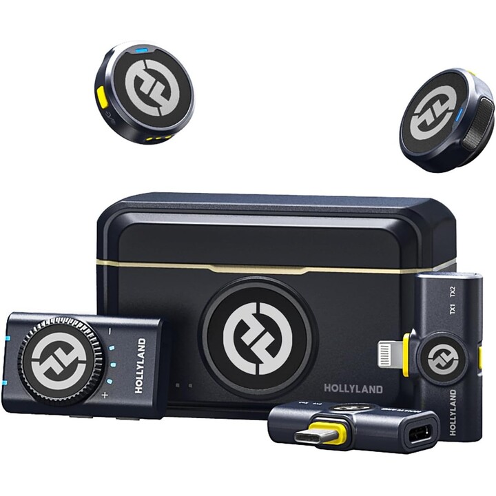 Microfono hollyland wireless lark m2 combo black
