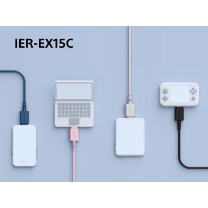 Sony IER-EX15C USB Typ C Blau – Kopfhörer mit Kabel