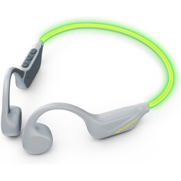 Energy Sistem VibeWave Auriculares deportivos Bluetooth 5.4, 15 horas de batería, micrófono, luces LED, resistencia al agua IPX5