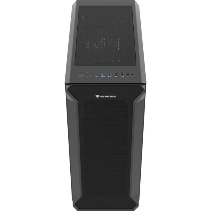 Genesis Irid 505F Midi Tower PC Torre Vidro Temperado USB 3.0 Preto