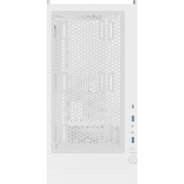 Torre de PC GENESIS Diaxid 605 ARGB blanca con vidrio templado, ATX y 4 ventiladores RGB