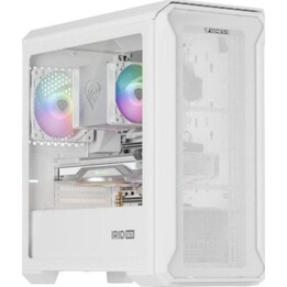 Torre PC Caja PC Genesis Irid 503 Mini Tower RGB Vidrio Templado Blanco micro ATX/Mini-ITX