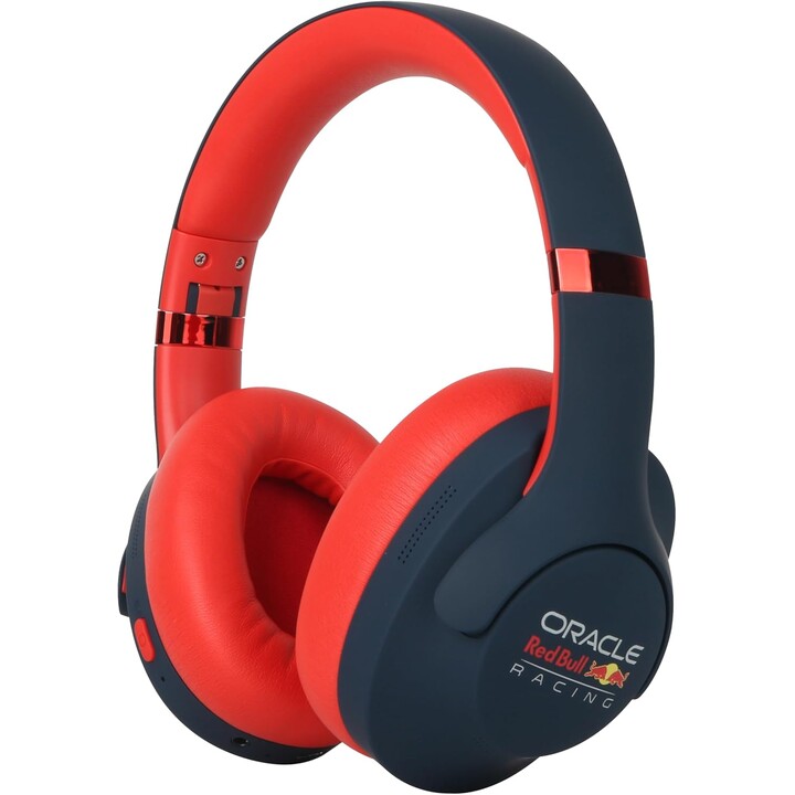 Casque Bluetooth Red Bull Racing RB-HP130 avec pilote de 40 mm, USB-C, batterie 11 heures, port AUX, pliable