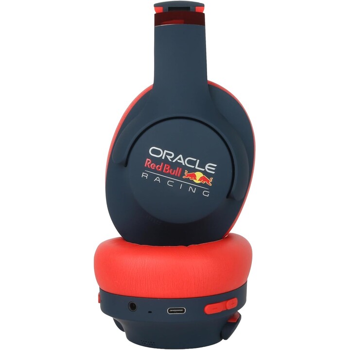 Red Bull Racing RB-HP130 Bluetooth-Kopfhörer mit 40-mm-Treiber, USB-C, 11-Stunden-Akku, AUX-Anschluss, faltbar