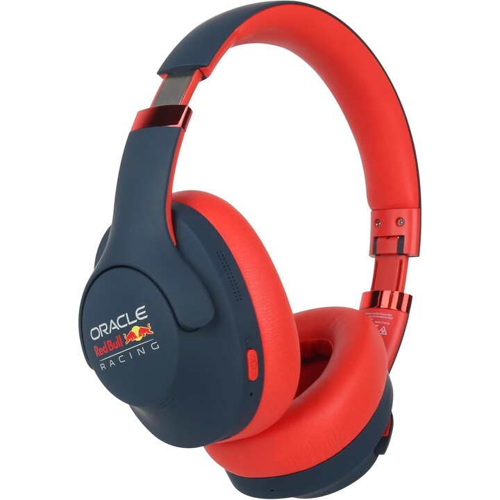 Red Bull Racing RB-HP130 Bluetooth-Kopfhörer mit 40-mm-Treiber, USB-C, 11-Stunden-Akku, AUX-Anschluss, faltbar