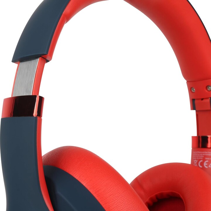 Casque Bluetooth Red Bull Racing RB-HP130 avec pilote de 40 mm, USB-C, batterie 11 heures, port AUX, pliable