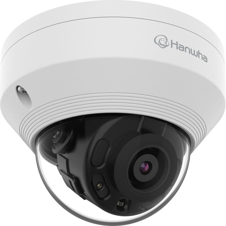 Hanwha QNV-6022R: telecamera IP a cupola resistente agli atti vandalici da 2MP IR, obiettivo fisso da 4 mm, WDR 120dB, IR 25m, 3