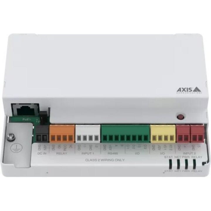 Axis A9210 (02861-001): Network I/O Relay Module, 10 I/O Ports (2 Configurable I/O, 5 Inputs, 3 Outputs), 1 Form C Relay