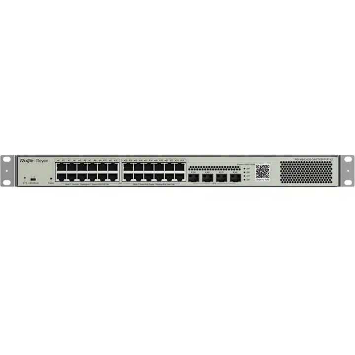 Ruijie RG-NBS3100-24GT4SFP-P-V2: Reyee Layer 2 Managed PoE Switch, 24x Gigabit Ethernet PoE+ Ports