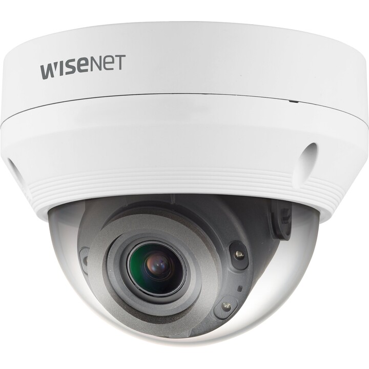 Hanwha QNV-7082R (Série Q) Câmara IP de Cúpula Vandalismo IR de 4MP, Varifocal Motorizada de 3,2-10mm, WDR 120dB