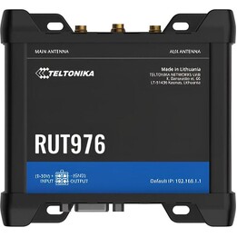 Teltonika RUT976 Router Industrial RedCap 5G, 5G NR SA (223Mbps DL/123Mbps UL)