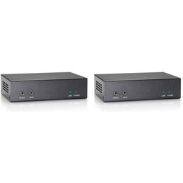 LevelOne HVE-9200P: HDMI über Cat.5 Extender Kit, HDBaseT 100m (4Kx2K), PoE 802.3af, Verlängerung, EDID, Audio De-embedding, Plu