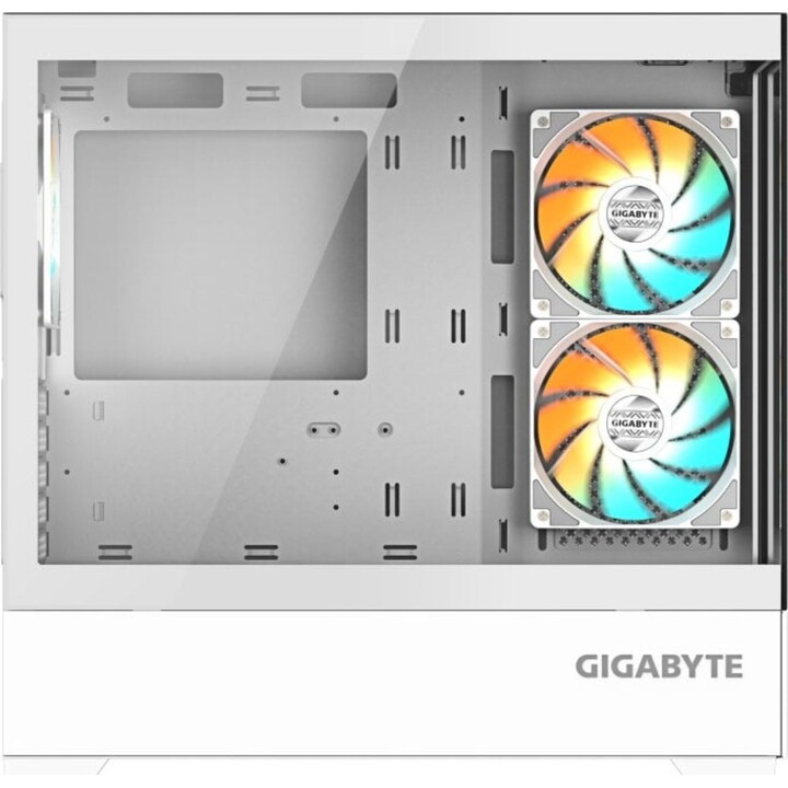 Gigabyte C201 PANORAMIC ICE Bianco RGB Midi Tower PC Case con vetro temperato, ATX