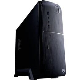 Hiditec SLM20 PRO PC Tower USB 3.0 Black with audio input and output