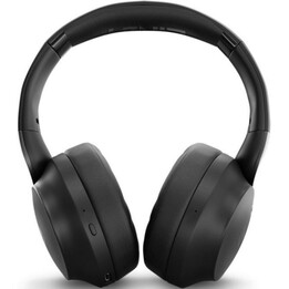 LINDY Cuffie wireless con cancellazione attiva del rumore, Bluetooth 5.3, batteria da 55 ore, nero