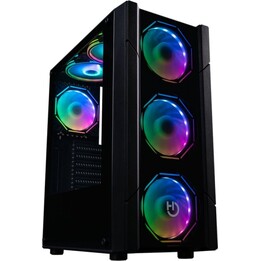 Hiditec V30 ARGB PC Tower with Tempered Glass, USB 3.0, and Dust Filter