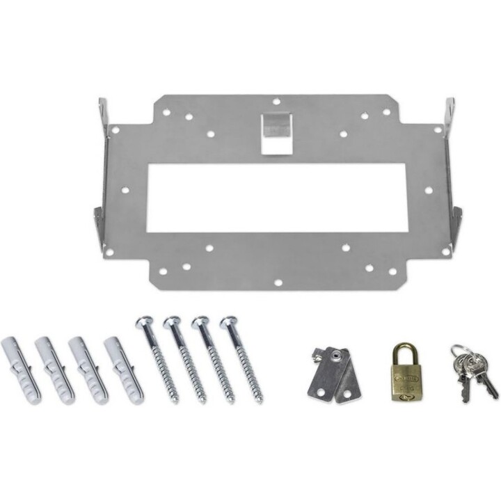 Lancom LN.Bulk 10 (61338) : Kit de fixation murale + serrure (lot de 10), supports métalliques robustes pour fixation au plafond