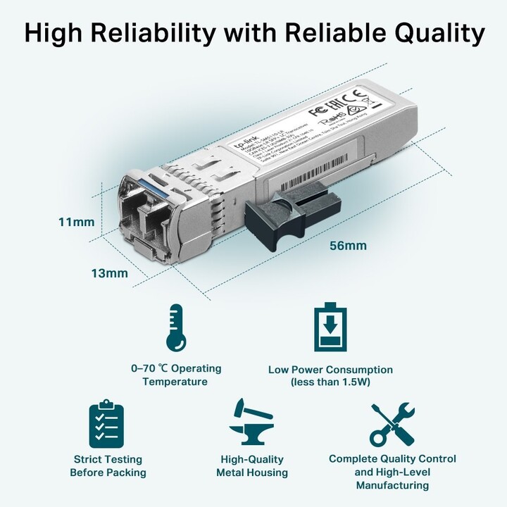 Módulo SFP monomodo TP-Link Omada SM5110LR (paquete de 8)