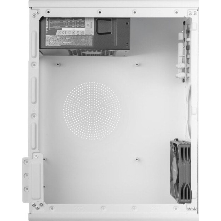 Tacens Aeroslim500 PC Tower, Slim Microatx PC Case, TFX 500W Power Supply, FDB 90mm Fan, White