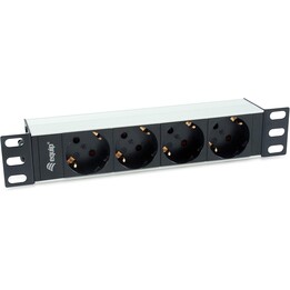 Equipaggiare Steckdosenleiste 10"(1HE)4fach Schuko.CEE 1.5m.Kabl.si