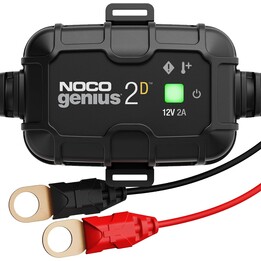 NOCO GENIUS2D : Chargeur de batterie intelligent 2A 12V, protection contre les surcharges et compensation thermique, pour batter