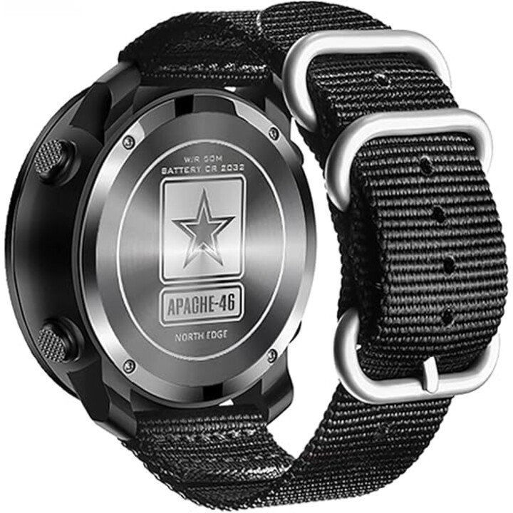North Edge Apache 46 avec sangle en nylon Noir