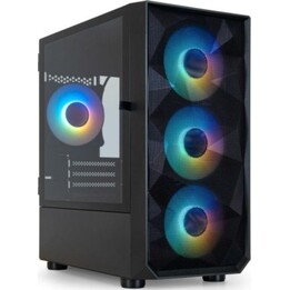 Seizure TQGCC901-B Mini Tower Gaming PC Case, Steel, Micro ATX, RGB Lighting, Black