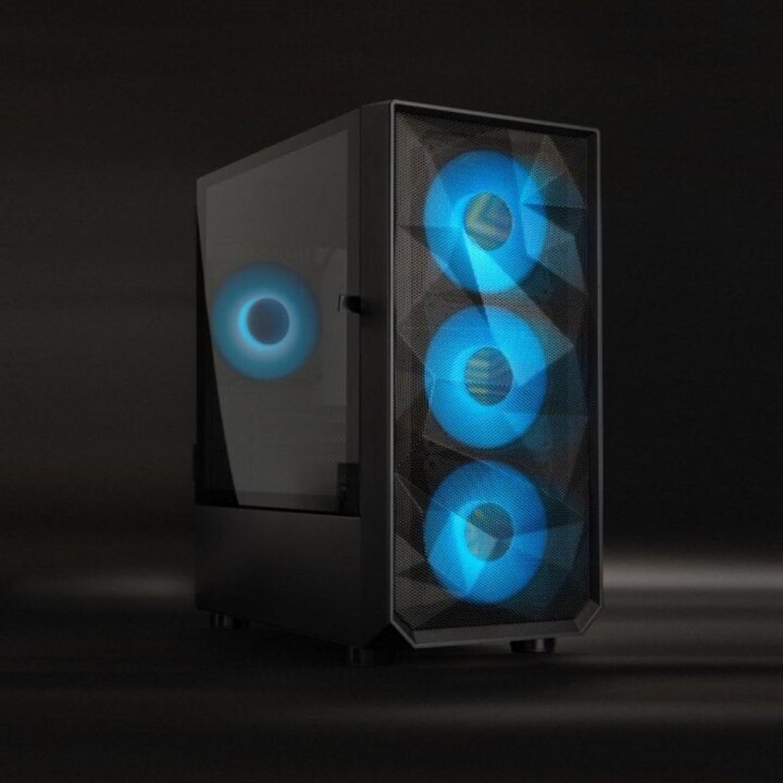 Torre PC Caja PC Gaming Seizure TQGCC901-B Mini Torre Acero Micro ATX Iluminación RGB Negro