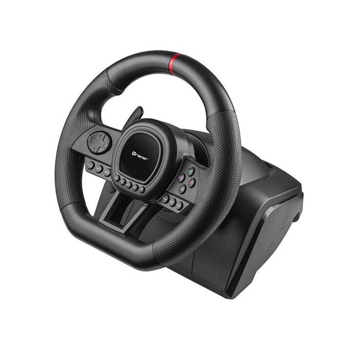 Controlador de jogo Tracer TRAJOY47345 Preto Volante + pedais PlayStation 4, PlayStation 3, Xbox One, Xbox 360, Switch, PC