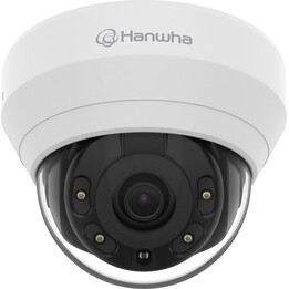 Hanwha Techwin WiseNet Q QND-7012R Telecamera IP a cupola per interni da 4MP IR, obiettivo fisso da 2,8 mm, WDR 120dB, IR 20m