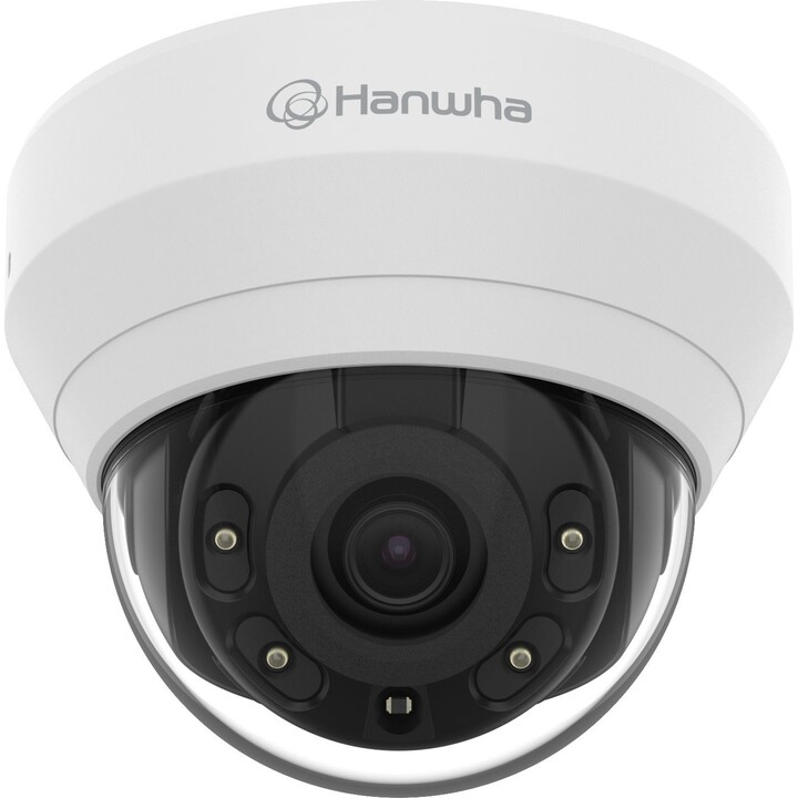 Hanwha Techwin WiseNet QND-7012R Câmara IP de Cúpula Interior IR 4MP, Lente Fixa de 2,8 mm, WDR 120dB, IR 20m