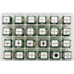 ALLNET ALL-BRICK-0654 Brick'R'knowledge Elektronik-Set für Fortgeschrittene (Englisch), 111 modulare Komponenten, Arduino-kompat