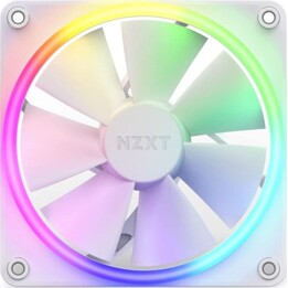 NZXT F120 RGB Weißer 120-mm-PWM-18-LED-RGB-Zusatzlüfter