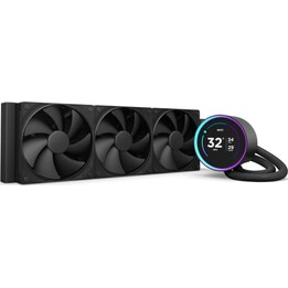 Kit de resfriamento líquido NZXT Kraken Elite 360 ​​​​com tela IPS de 360 ​​mm, preto